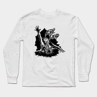 Evil dead black and white Long Sleeve T-Shirt